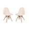 Merrick Lane Set of 2 Children's Lyon Faux Shearling Accent Chairs, Modern Accent Chair For Bedroom, Entryway, and Living Room